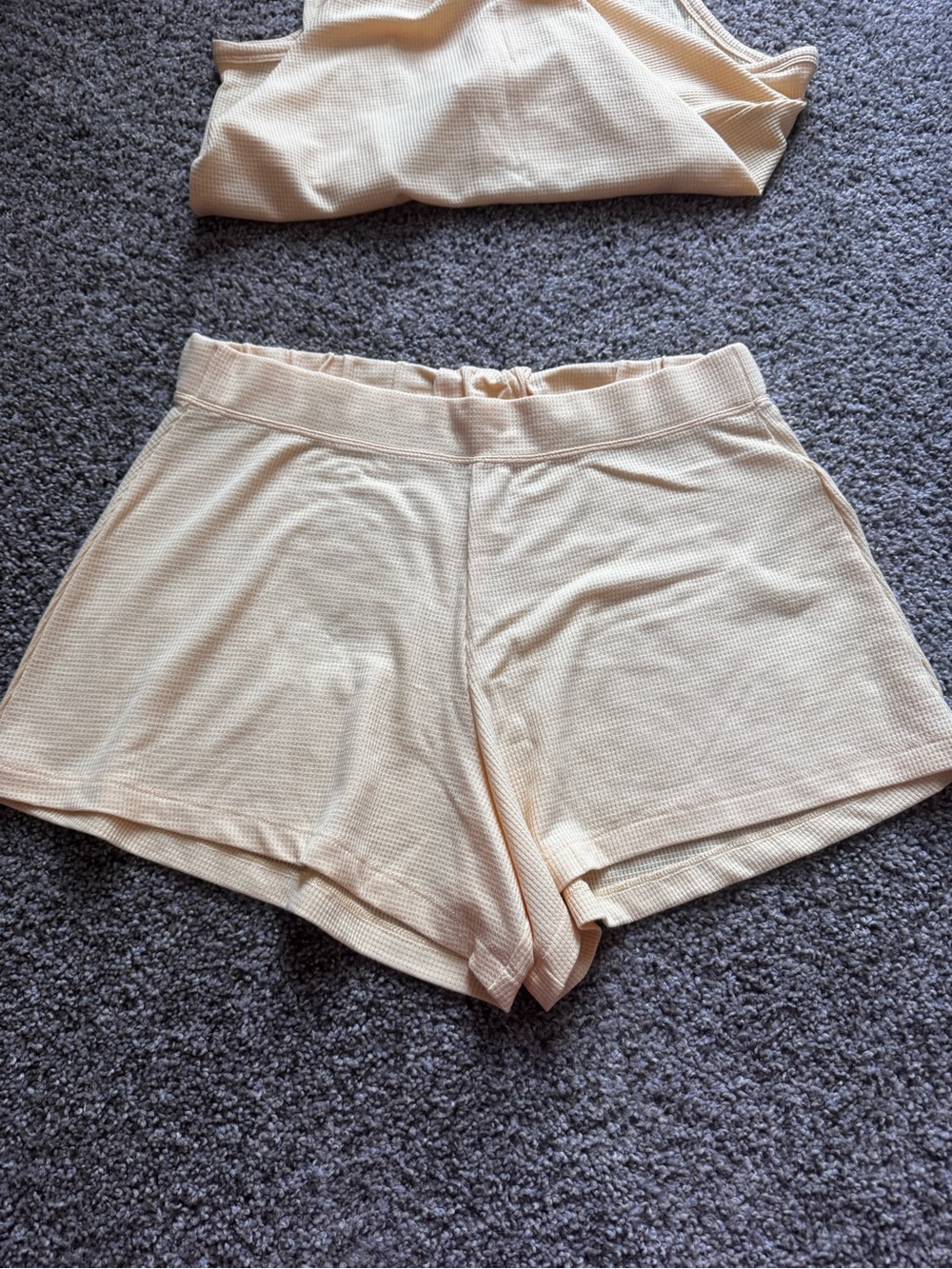 Athleta Wind Down Sleep Cami Short Set S Yellow - Picture 6 of 9